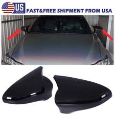 For 13-20 Lexus Gs350 Gs450h Gsf Stick-on Gloss Black Side Mirror Cover Caps 2pc For 13-20 Lexus Gs350 Gs450h Gsf Stick-on Gloss Black Side Mirror Cover Caps 2pc