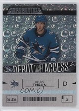 2023-24 Upper Deck Credentials Debut Ticket Access /999 Tier 1 Henry Thrun 18fy