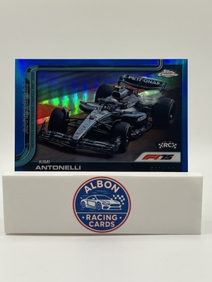 Kimi Antonelli Rookie /150 2025 Topps Chrome F1 True Blue Refractor #80 (RC)