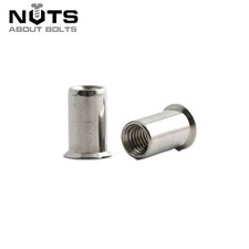 M8 8mm A2 STAINLESS STEEL COUNTERSUNK RIVNUT RIVET NUTS THREADED INSERT