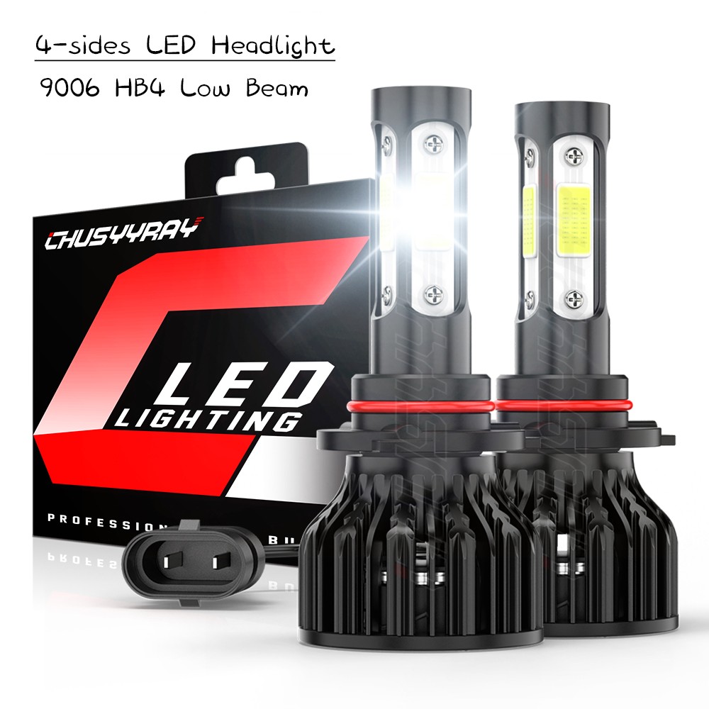 2x 9006 LED Headlight Bulbs Kit For Toyota Corolla Sedan 4-Door 1.8L 2001-2015