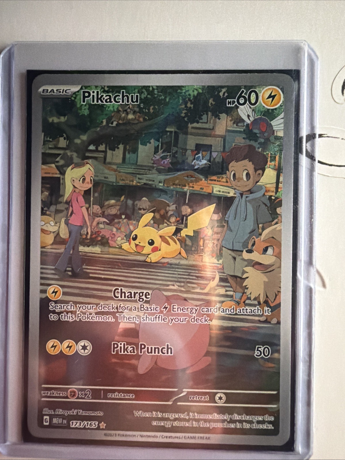 Pokemon Pikachu SV: 151 Illustration Rare #173/165 view 1