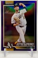 2026 Topps Series 1 Purple Rainbow Foil Jeffrey Springs #87 (49/250)