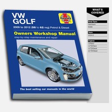 Golf Petrol & Diesel (2009-2012) Haynes Repair Manual