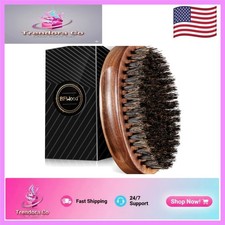 Men's Military Style Beard Brush with Natural Boar Bristles - Perfectly Packaged