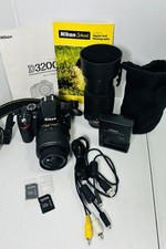 Nikon D3200 DSLR Camera 18-55mm  55-200mm VR 2 Lens With Accessories