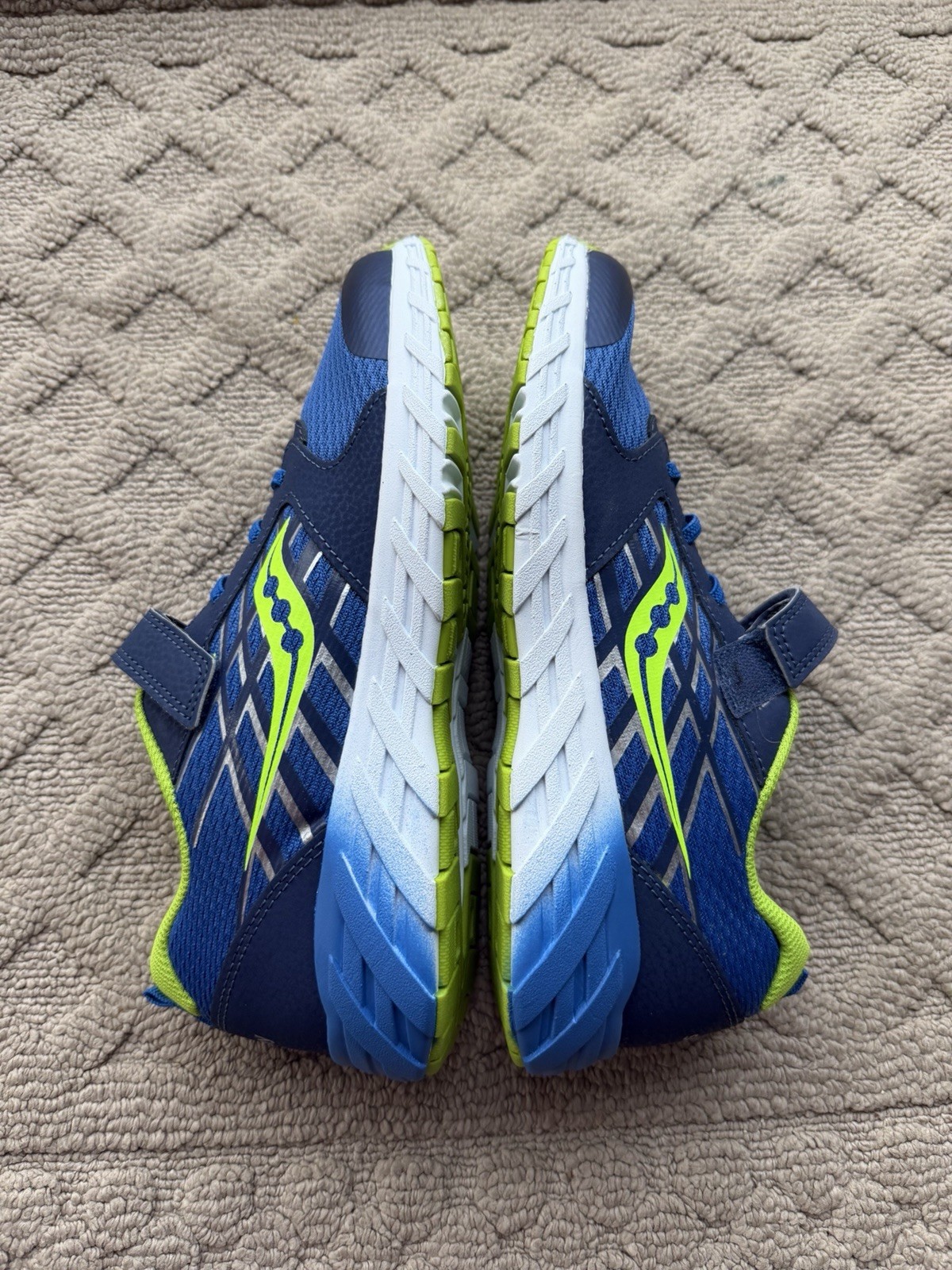 Saucony Kid's Boy Wind A/C 2.0 Sneaker Blue/Green thumbnail 4