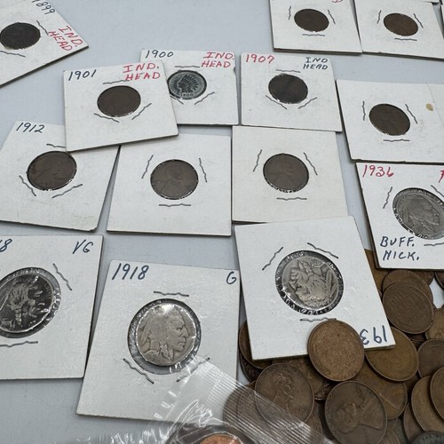 Alte US Münzen Lot 97 Eisenhower Silber Groschen Weizen Pennies Indian Head - Bild 14 von 22