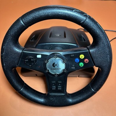 Logitech Precision Vibration Feedback Wheel Steering  Controller For Xbox Orig