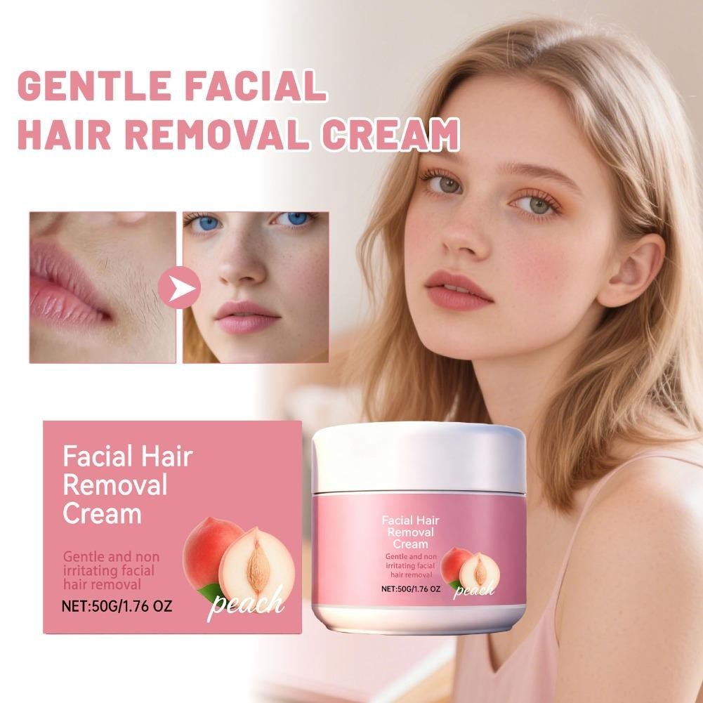Gentle Facial Hair Removal Cream, Fast-Acting Painless Depilatory Creams 5 USN