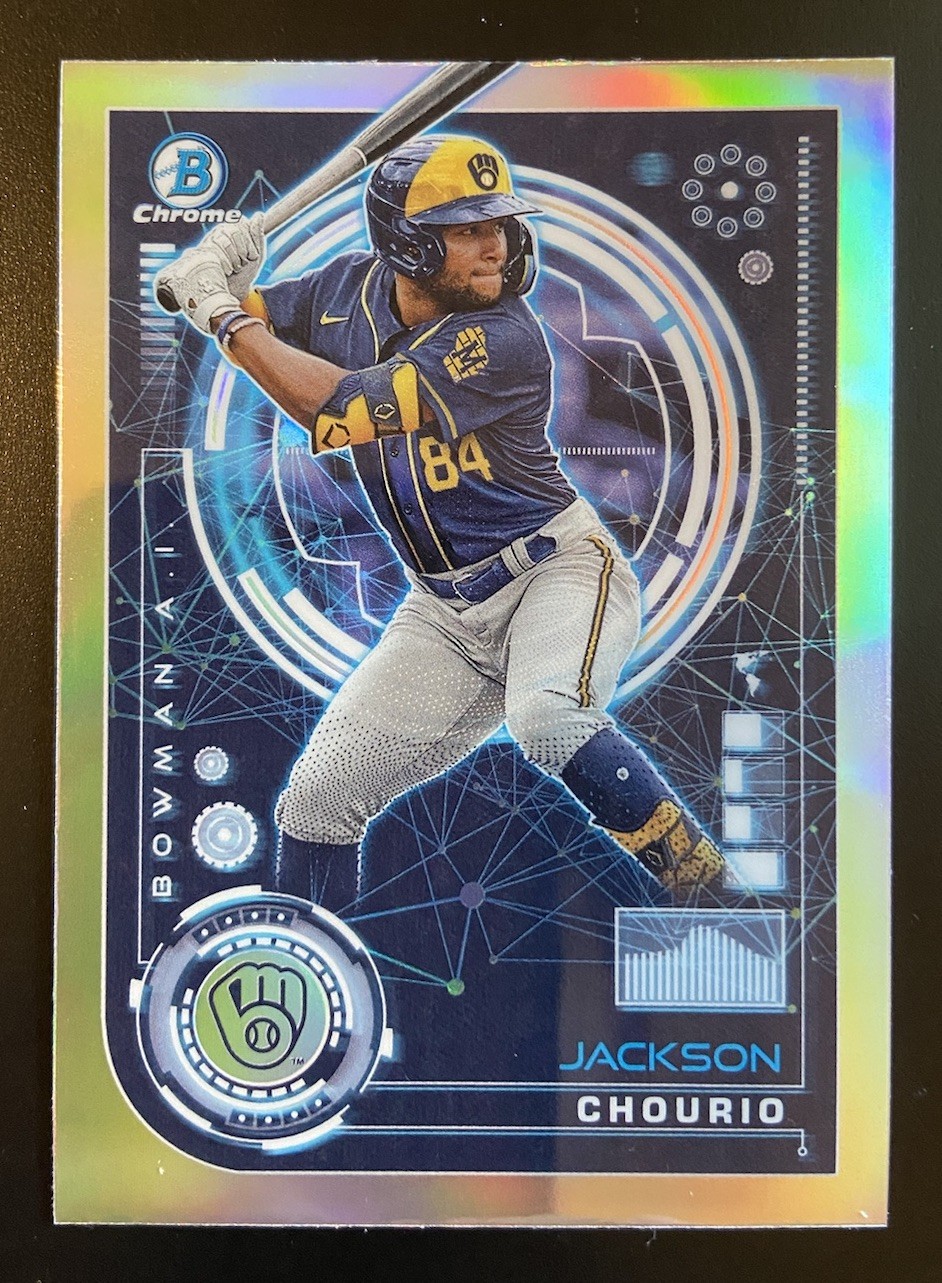 Jackson Chourio 2024 Bowman Chrome Bowman AI #BAI-16 Milwaukee Brewers