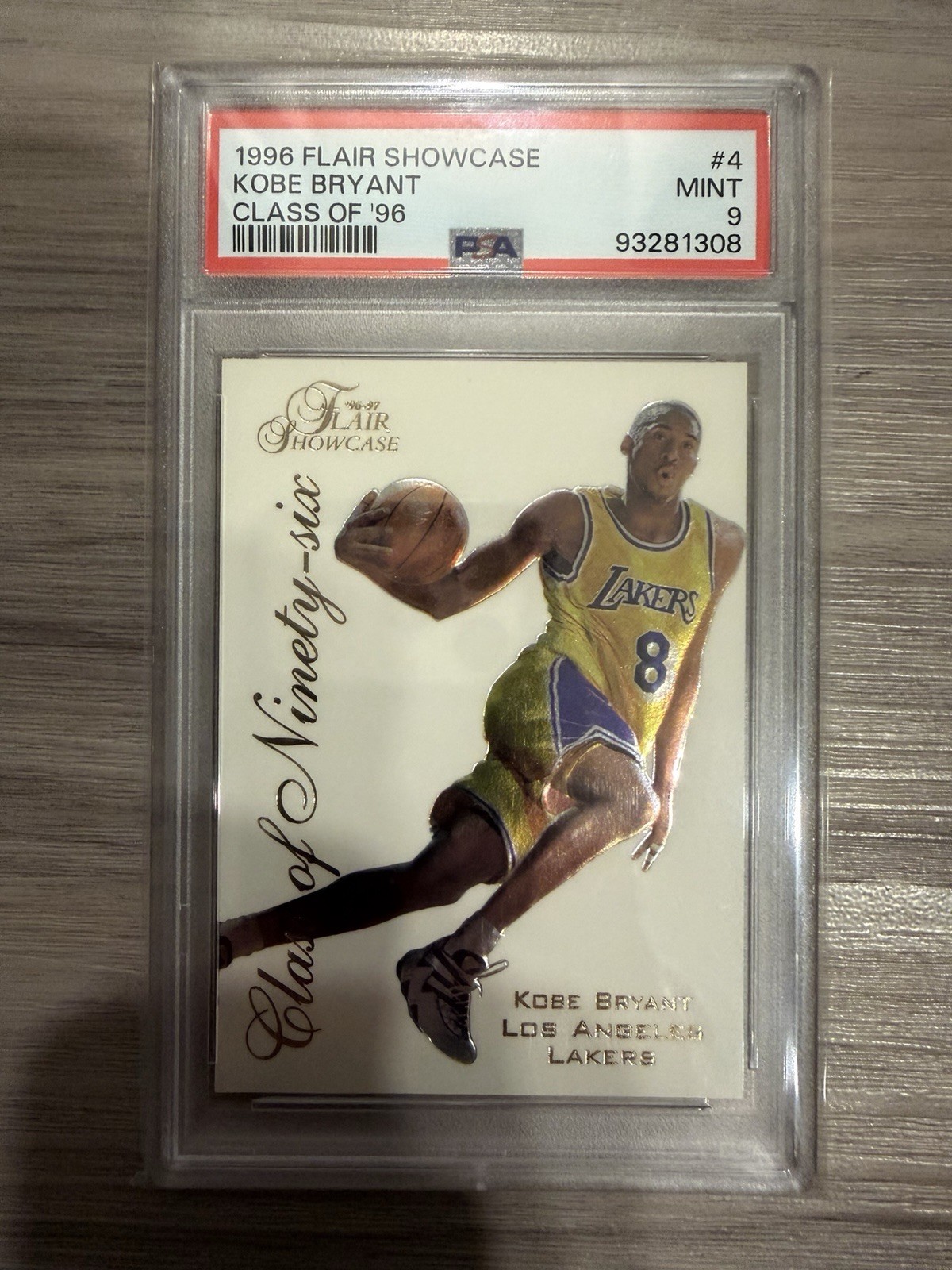 Kobe Bryant 1996 Flair Showcase #4 Class of '96 Price Guide