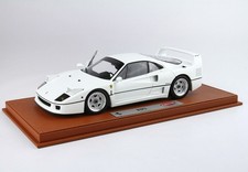Ferrari F40 White w/Silver Rims in 1:18 scale by BBR