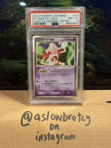 2004  FLIGHT OF LEGENDS 53/82 MR. MIME EX-HOLO Japanese PSA 9