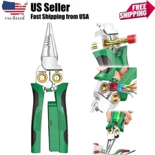 8 In 1 Wire Strippers with Voltage Tester, Cable Strippers/Cutters with Plier