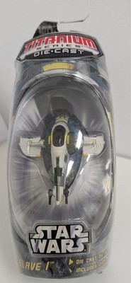 Star Wars Titanium Die-Cast Metal Slave 1 Hasbro Micro Machines 2005 NIP