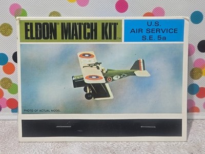 Vintage Eldon US Air Service S.E. 5a Match Kit Model 1/72 NOS NIP 