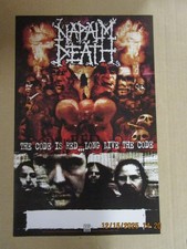 NAPALM DEATH Code Is Red... Promo Poster New! Unused! 2005 Century Media Records