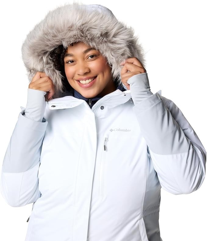 NEW Columbia Womens 2X Ava Alpine II Insulated Jacket WK1412-100 WHITE GREY $200 image 5