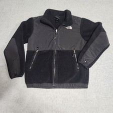 The North Face Polartec BOYS LARGE Black Outdoor Full Zip Fleece Black Jacket