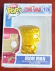 Rare Gold Iron Man Funko Bitty Pop Marvel Civil War #126 *Gold 1/32* Collectable