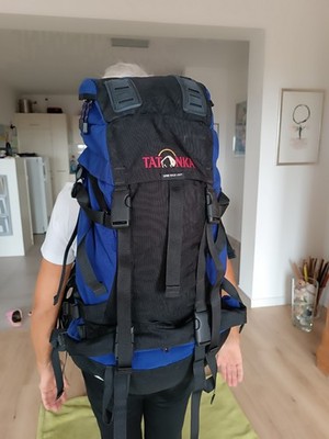 Tatonka Rucksack Spire Lady 50 - 60 Ltr. gebraucht, blau/schwarz