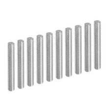 10Pack 3/8"-16 Fully Threaded Rod 3" L 304 Stainless Steel Thread Screw