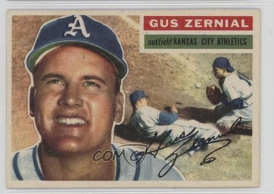 1956 Topps Gus Zernial (White Back) #45 1sw9