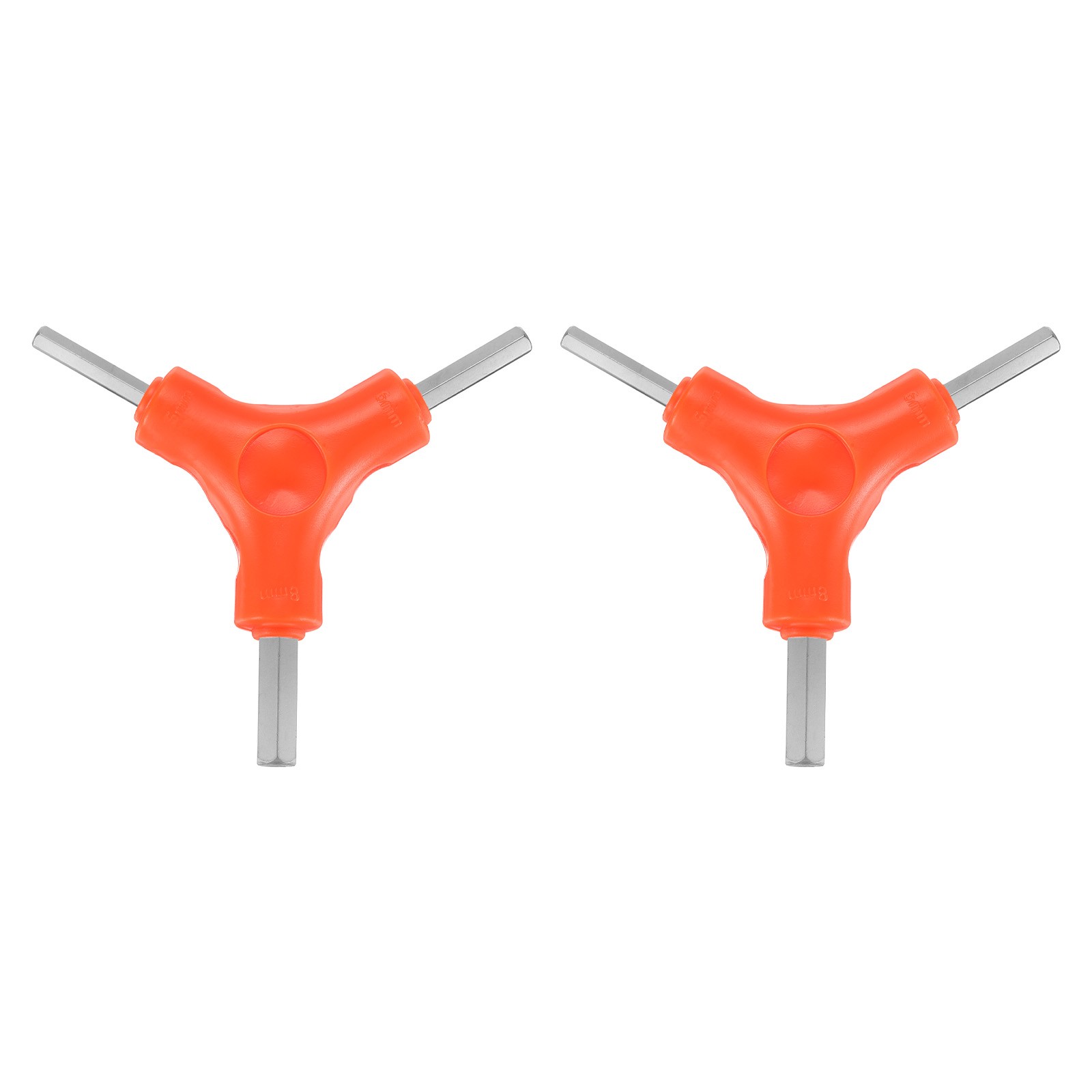 2pcs Y-Shaped 3 Way Bike Hex Wrench 5/6/8mm Y-Type Inner Hex Wrench, Yellow