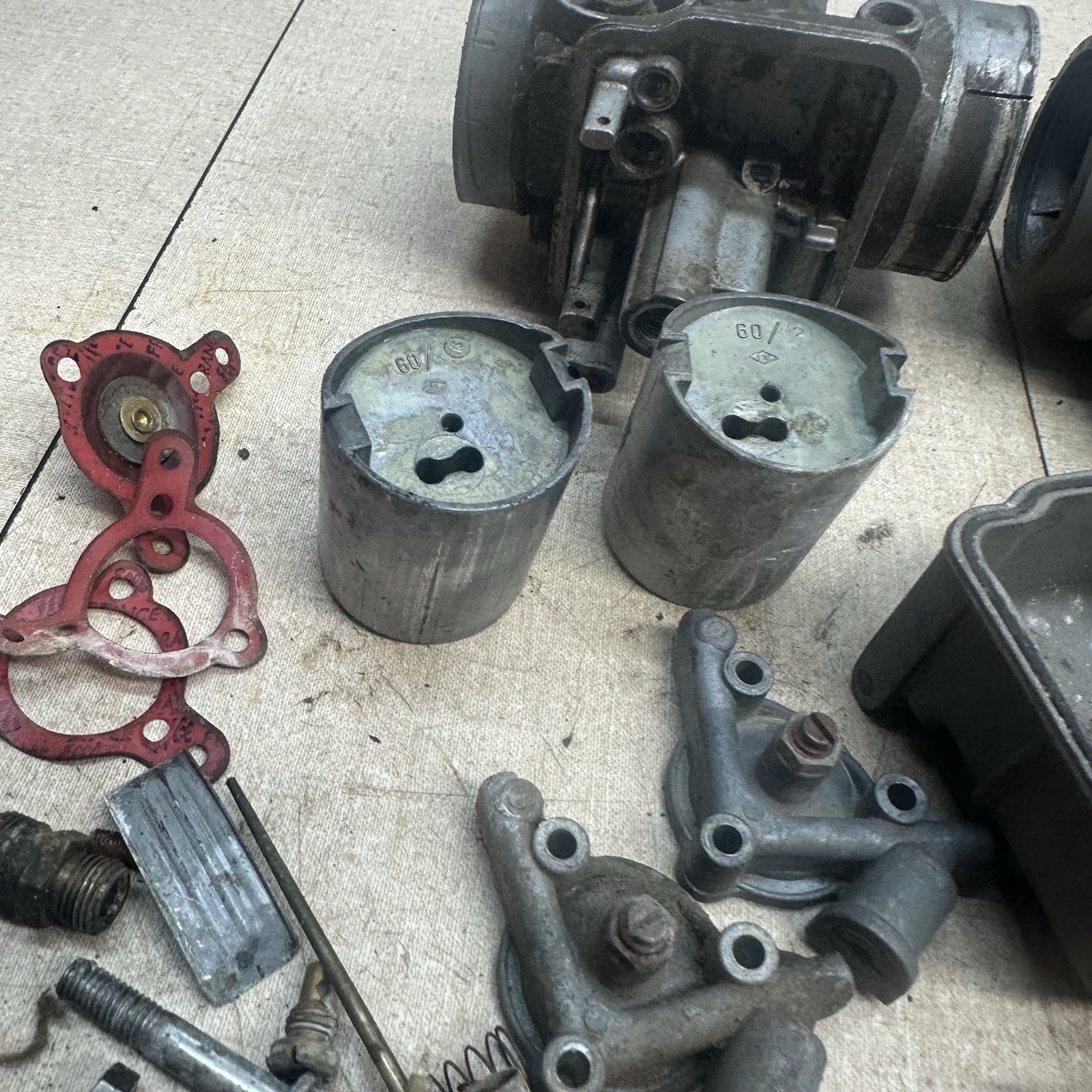 Dellorto PHF 34 A Carburetors Ducati Moto Guzzi BMW CARBS BIKE For Parts/Rebuild