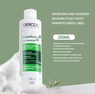 Vichy Dercos Anti Schuppen Shampoo Flocken normales fettiges Haar Kopfhaut juckt - 200ml