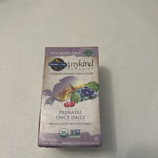 Garden of Life mykind Organics Prenatal Once Daily Multi 36 Tablets 08/25