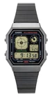Casio Vintage Digital Black Dial Stainless Steel A130WEGG-1A Unisex Watch