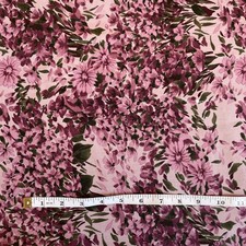 9 Yards Cotton Quilting Fabric Purple Floral ...