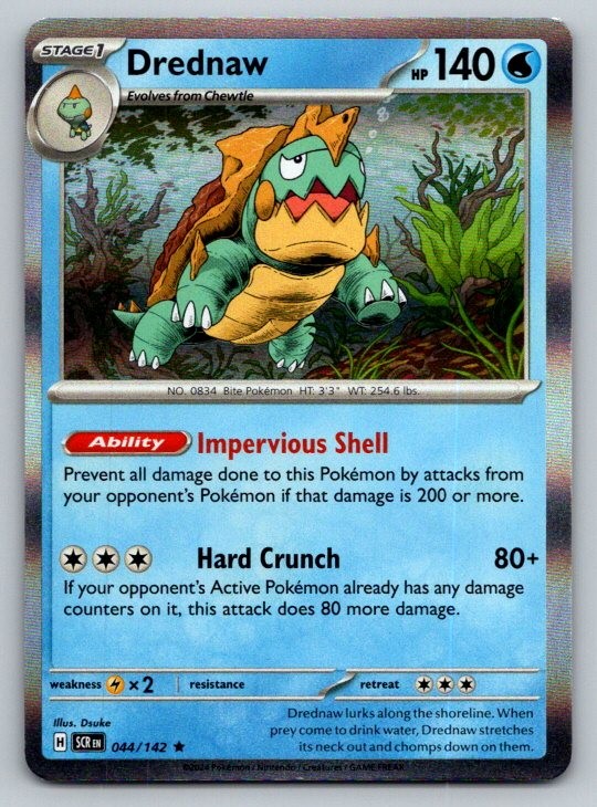 Drednaw Holo Rare SV07: Stellar Crown 044/142 NM