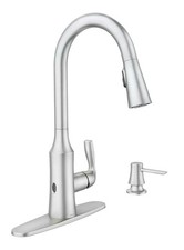 MOEN Cadia 87869EWSRS Touchless Activation Pulldown Kitchen Faucet in Spot