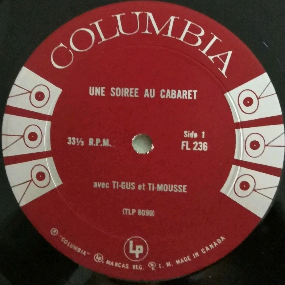 Vinyl LP Ti-Gus Et Ti-Mousse - Une Soiree Au Cabaret FL236 VG Canada Comedy - Image 3 of 4