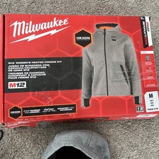 Milwaukee F200G-21M M12 Gray Medium Women's Heated Hoodie - No tags - Great cond