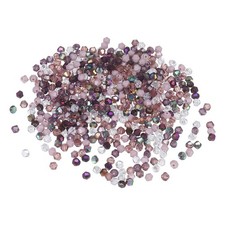 1000pcs 4mm Bicone Glass Crystal Beads, Faceted Beads Assorted Colors Series