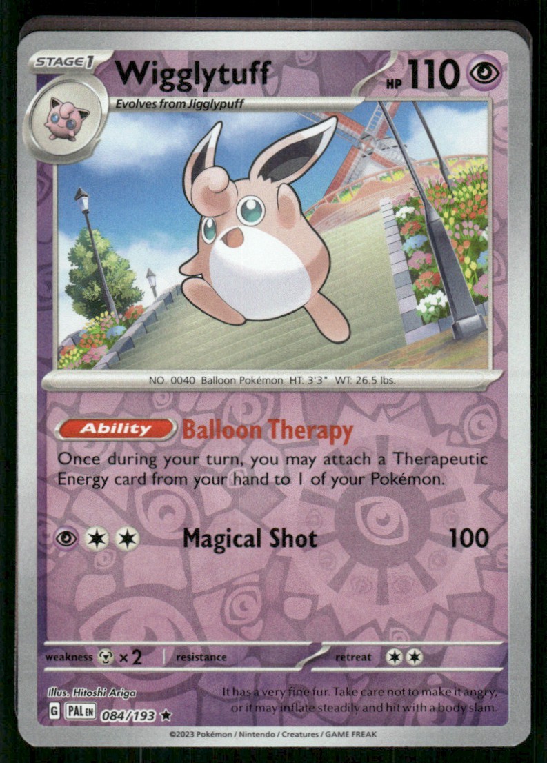 2023 Scarlet & Violet Series - Paldea Evolved Wigglytuff Rare #84