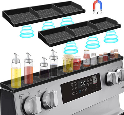 Hydream Stove Top for Silicone Shelf,30 Inch Magnetic Shelf over the Stove Spice
