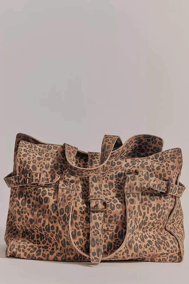 Free People Wild Thing leather Leopard Tote - Image 4 of 4