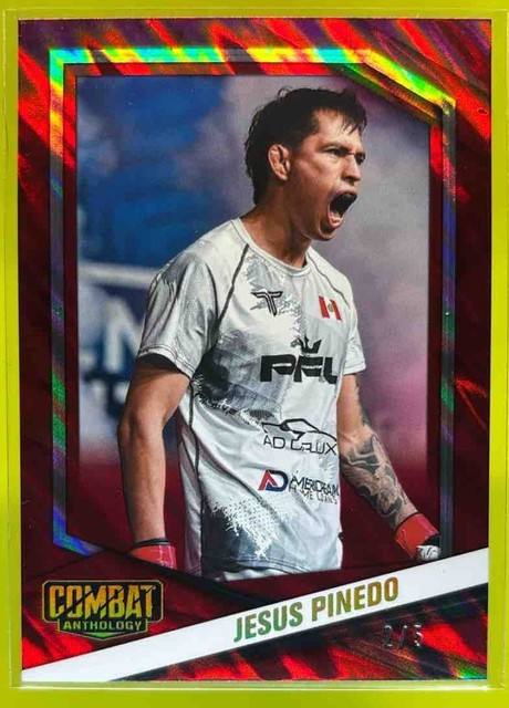 2025 Panini PFL Combat Anthology Jesus Pinedo Crimson Mask /5 #69