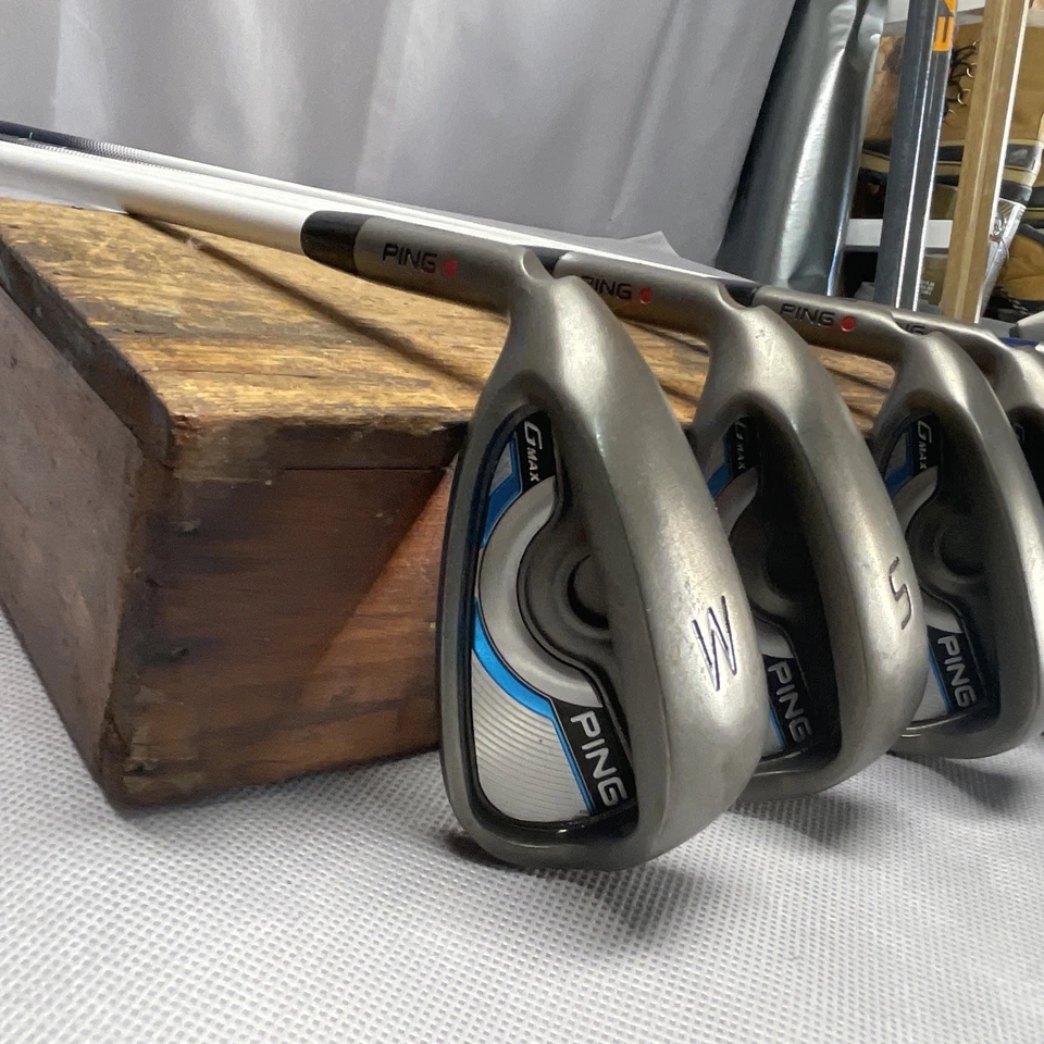 PING - GMAX - IRON SET 7 + 9 W+ S + 5 22 Gle Red DOT - Graphite - Lady Flex - LH - Image 2 of 4