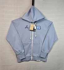 Nike Air Jordan North Carolina Tarheels Hoodie Medium Men Blue Full Zip Sideline