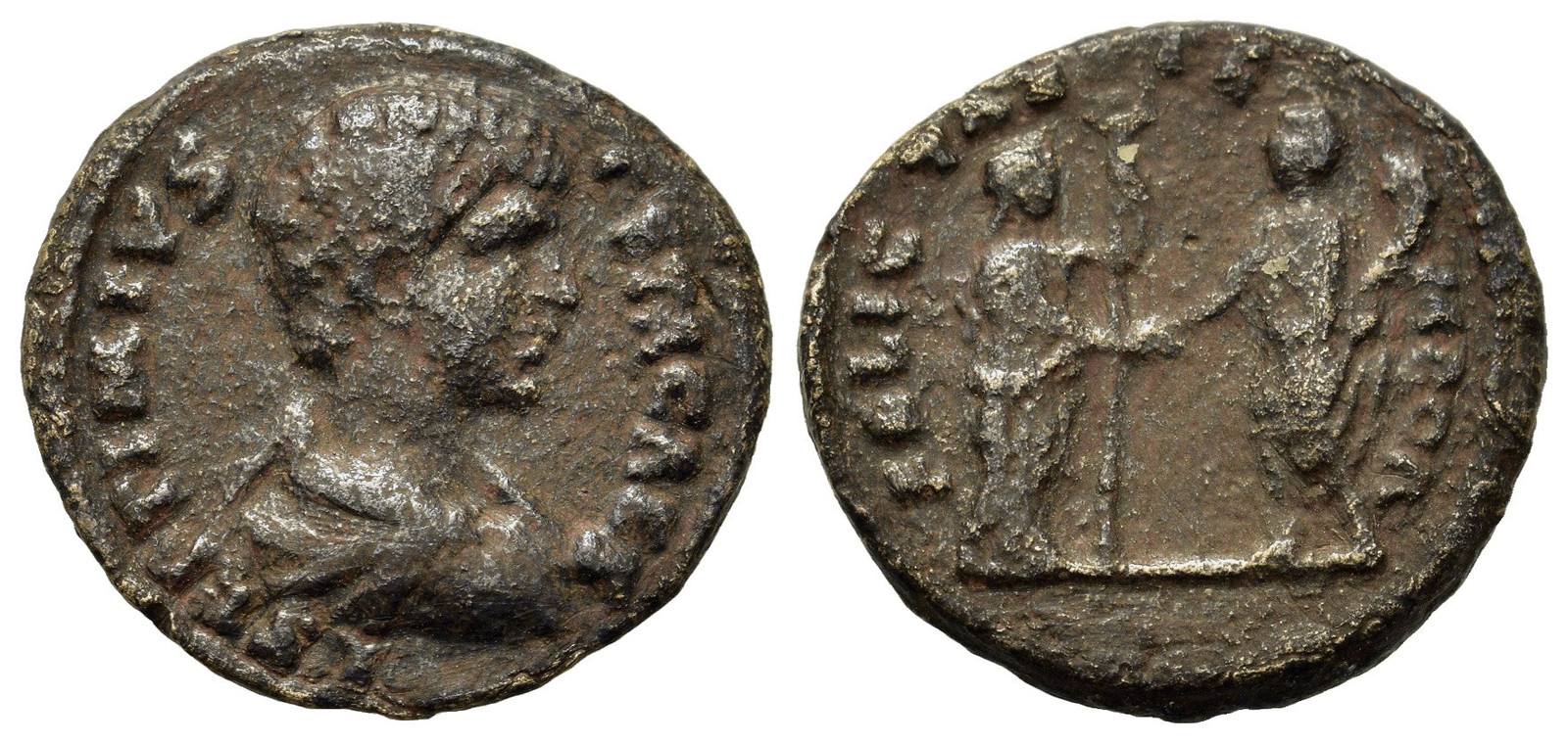 Roman Silver Denarius - Rome 198-209 AD - Geta - Felicitas - Picture 1 of 3