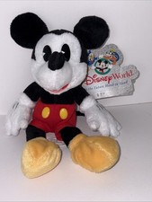 Mickey Mouse Plush Disney World Small 7 Inch Plush Year 2000