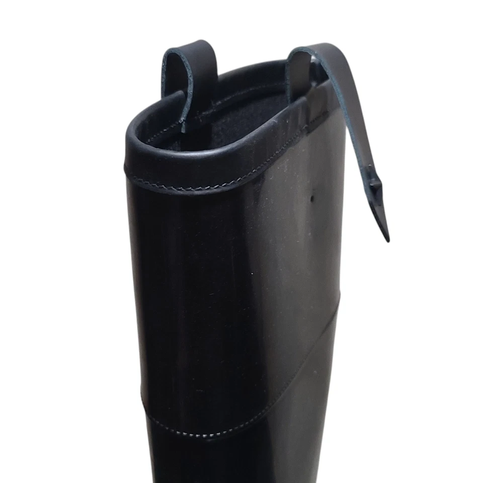 Bota de Lluvia Jimmy Choo Edith Goma Hasta la Rodilla Negra Talla 40 (US 10) Ver Descripción Foto 3 de 4