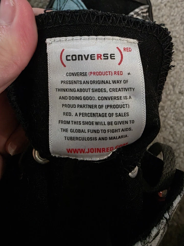 Zapatos de caña alta Converse para mujer años 90 Vibes verde azulado estampado de cebra talla 8 Redline raros Foto 2 de 4