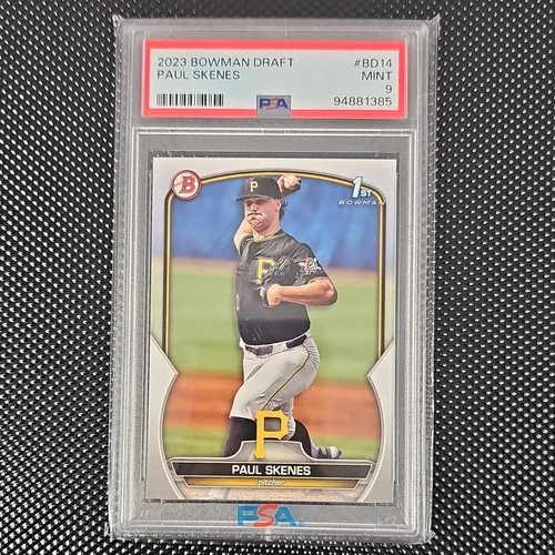 2023 Bowman Draft Paul Skenes Rookie BD-14 PSA 9 Pittsburgh Pirates